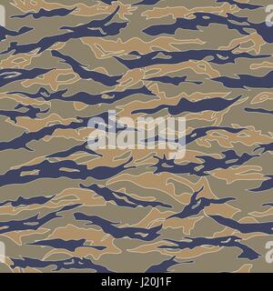 Urban Tiger stripe Camouflage seamless patterns Stock Vector