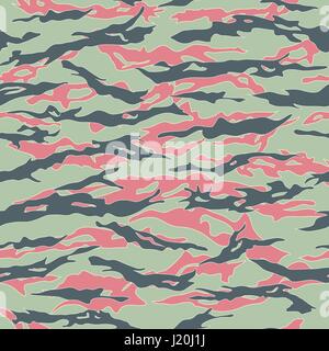 Urban Tiger stripe Camouflage seamless patterns Stock Vector