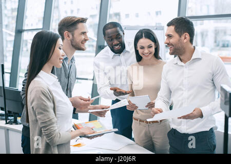 Group of people business meeting team work concept Stock Photo