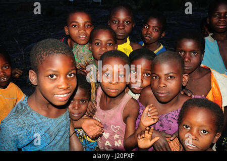 Malawian children at night Stock Photo