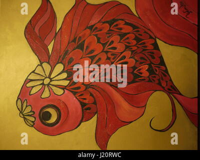 Flower Painting on Canvas Created Background Design Stock Illustration -  Illustration of drawing, acrylic: 135791385
