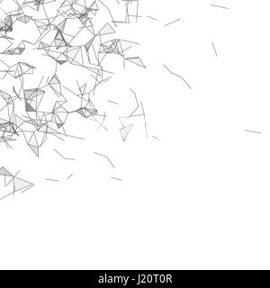 Graphic background molecule and communication. Stock Vector