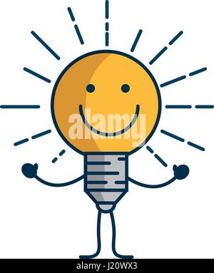 Bulb light energy Stock Vector
