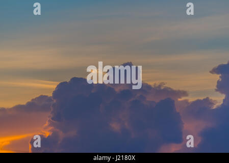 Colorful clouds at sunset Stock Photo