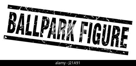 square grunge black ballpark figure stamp Stock Vector Image & Art - Alamy