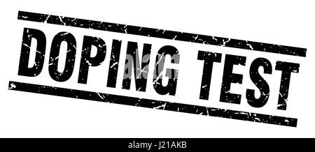 square grunge black doping test stamp Stock Vector Image & Art - Alamy