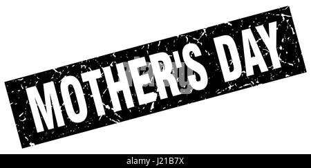 square grunge black mother's day stamp Stock Vector Image & Art - Alamy