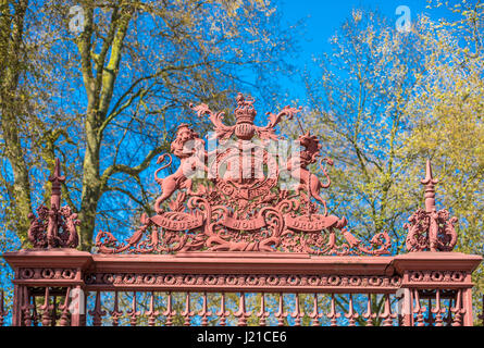 gate in london park, London England, UK Stock Photo
