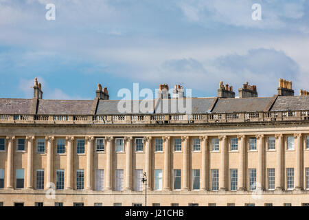 a detailed image of the royal Cresent in the city of Bath England, UK Stock Photo