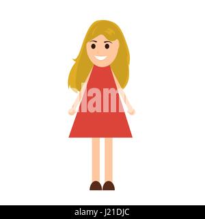 Young woman cartoon  Stock Vector