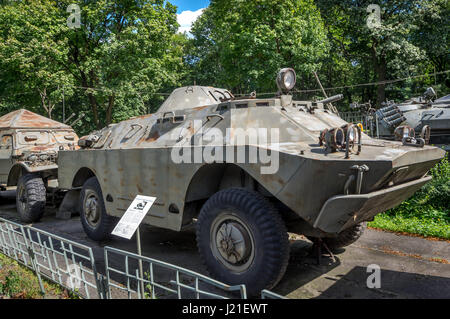 BRDM-2, Soviet armoured reconnaissance vehicle, one of the displays at the Museum of the Polish Army - Warsaw, Poland Stock Photo