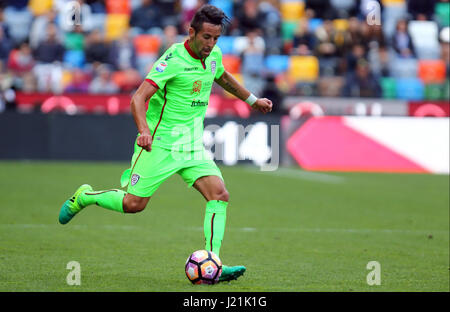 Udine, Friuli Venezia Giulia. 23rd Apr, 2017. ITALY, Udine: Cagliari's defender Mauricio Isla kicks the ball during the Serie A football match between Udinese Calcio v Cagliari Calcio at Dacia Arena Stadium on 23th April, 2017. Credit: Andrea Spinelli/Alamy Live News Stock Photo