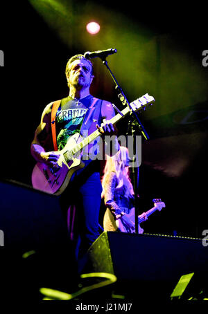 Las Vegas Nevada, April 22, 2017 - Jesse Hughes of  Eagles of Death Metal, Day 2 at Las Rageous in the Downtown Event Center (DLVEC) in Las Vegas Nevada - photo credit: Ken Howard/Alamy. Credit: Ken Howard/Alamy Live News Stock Photo