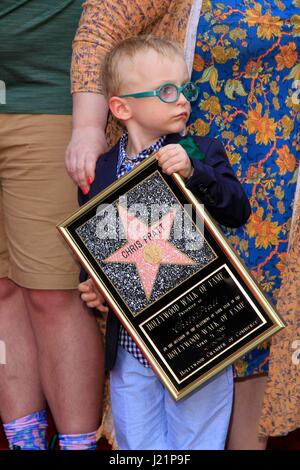 Los Angeles, CA, USA. 21st Apr, 2017. Jack Pratt at the induction ceremony for Star on the Hollywood Walk of Fame for Chris Pratt, Hollywood Boulevard, Los Angeles, CA April 21, 2017. Credit: Priscilla Grant/Everett Collection/Alamy Live News Stock Photo