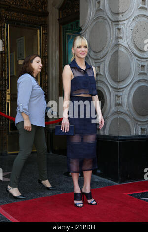 Los Angeles, CA, USA. 21st Apr, 2017. LOS ANGELES - APR 21: Anna Faris at the Walk of Fame Star Ceremony on the Hollywood Walk of Fame on April 21, 2017 in Los Angeles, CA Credit: Hpa/via ZUMA Wire/ZUMA Wire/Alamy Live News Stock Photo