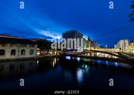 Architecture of Geneva along Rhone River Geneva, Switzerland. Stock Photo