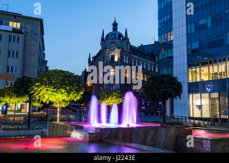 Main Square in Katowice. Katowice, Slaskie, Poland. Stock Photo