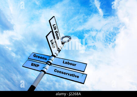 UK upcoming general election parties involved election parties UK political parties Labour conservative Ukip Lib Dem BNP Greens political party UK GB Stock Photo