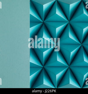Abstract blue paper poly  made from  tetrahedron background. Usefull for business cards and web. Stock Photo
