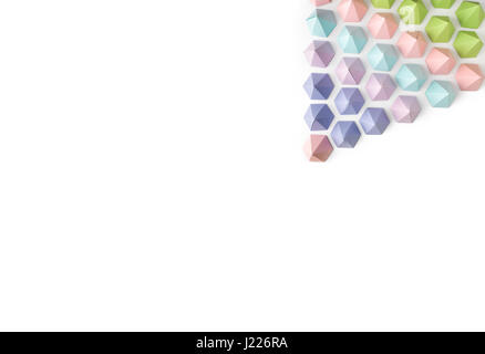 Abstract paper pyramid background. Copy space available. Usefull for business cards and web Stock Photo