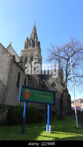 Cathedral Church of St Barnabas Nottingham UK  April 2017 Stock Photo