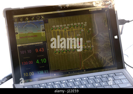The ITAM team monitored the first test flight of an autopilot program using drones and geometry reconstruction software to manage rehabilitation projects, a first in the National Guard. Stock Photo