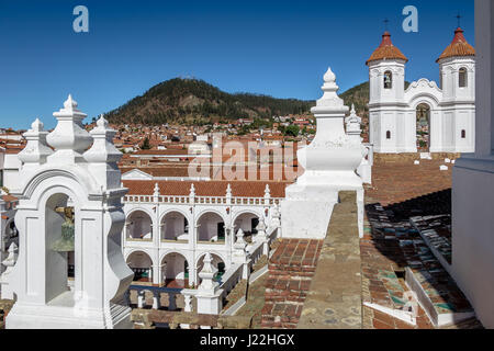 San Felipe Neri Monastery Terrace - Sucre, Bolivia Stock Photo
