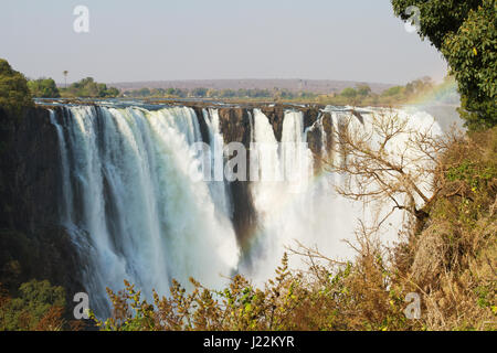 Victoria Falls in Zimbabwe, Africa Stock Photo