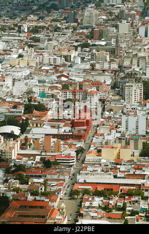 Cityscape, with Iglesia San Francisco, Salta, Salta province, Argentina Stock Photo