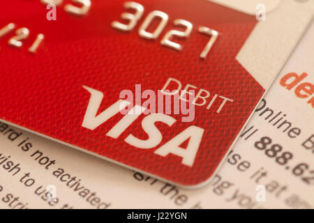 Visa Debit card - UsA Stock Photo