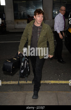 James Blunt arrives at BBC Radio 2 Featuring: James Blunt Where: London