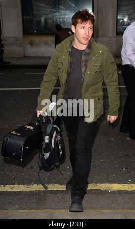 James Blunt arrives at BBC Radio 2 Featuring: James Blunt Where: London