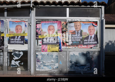 French election posters in the Charente Maritime Stock Photo