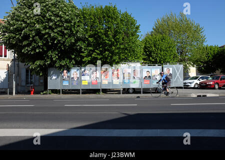 French election posters in the Charente Maritime Stock Photo