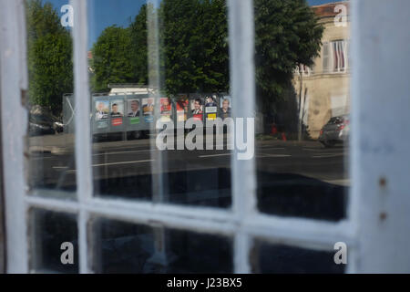 French election posters in the Charente Maritime Stock Photo