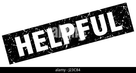 square grunge black helpful stamp Stock Vector