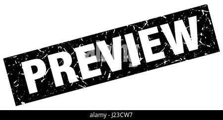 square grunge black preview stamp Stock Vector Image & Art - Alamy