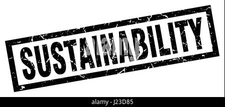 square grunge black sustainability stamp Stock Vector Image & Art - Alamy