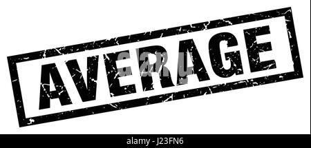 square grunge black average stamp Stock Vector Image & Art - Alamy