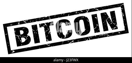 square grunge black bitcoin stamp Stock Vector Image & Art - Alamy