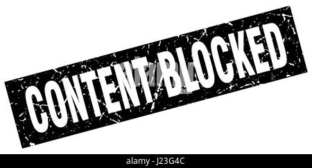 square grunge black content blocked stamp Stock Vector Image & Art - Alamy