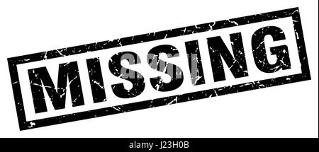 square grunge black missing stamp Stock Vector Image & Art - Alamy
