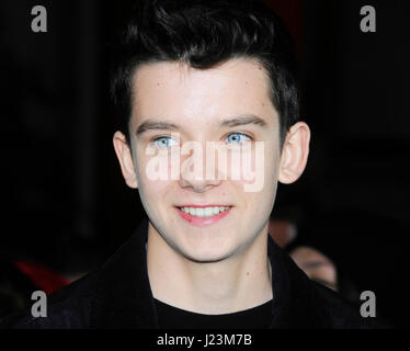 Actor Asa Butterfield attends the premiere of Paramount Pictures' 'Jackass Presents: Bad Grandpa' at the TCL Chinese Theatre on October 23, 2013 in Hollywood, California. Stock Photo