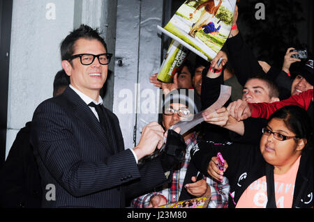 Actor Johnny Knoxville attends the premiere of Paramount Pictures' 'Jackass Presents: Bad Grandpa' at the TCL Chinese Theatre on October 23, 2013 in Hollywood, California. Stock Photo