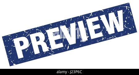 preview blue grunge square vintage rubber stamp Stock Vector Image ...