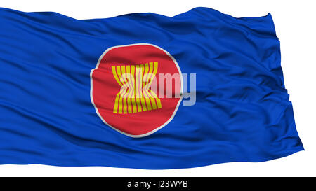 Isolated ASEAN Flag Stock Photo