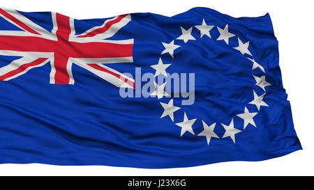 Isolated Cook Islands Flag Stock Photo