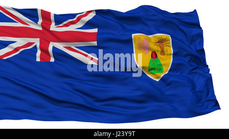 Isolated Turks and Caicos Islands Flag Stock Photo