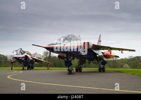 Sepecat Jaguar T 2A, ZB615,  at RAF Cosford, Stock Photo