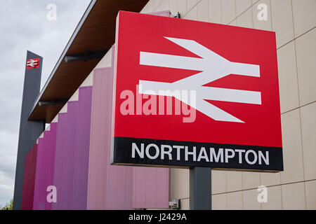 Railway station in Northampton, England United Kingdom UK Stock Photo